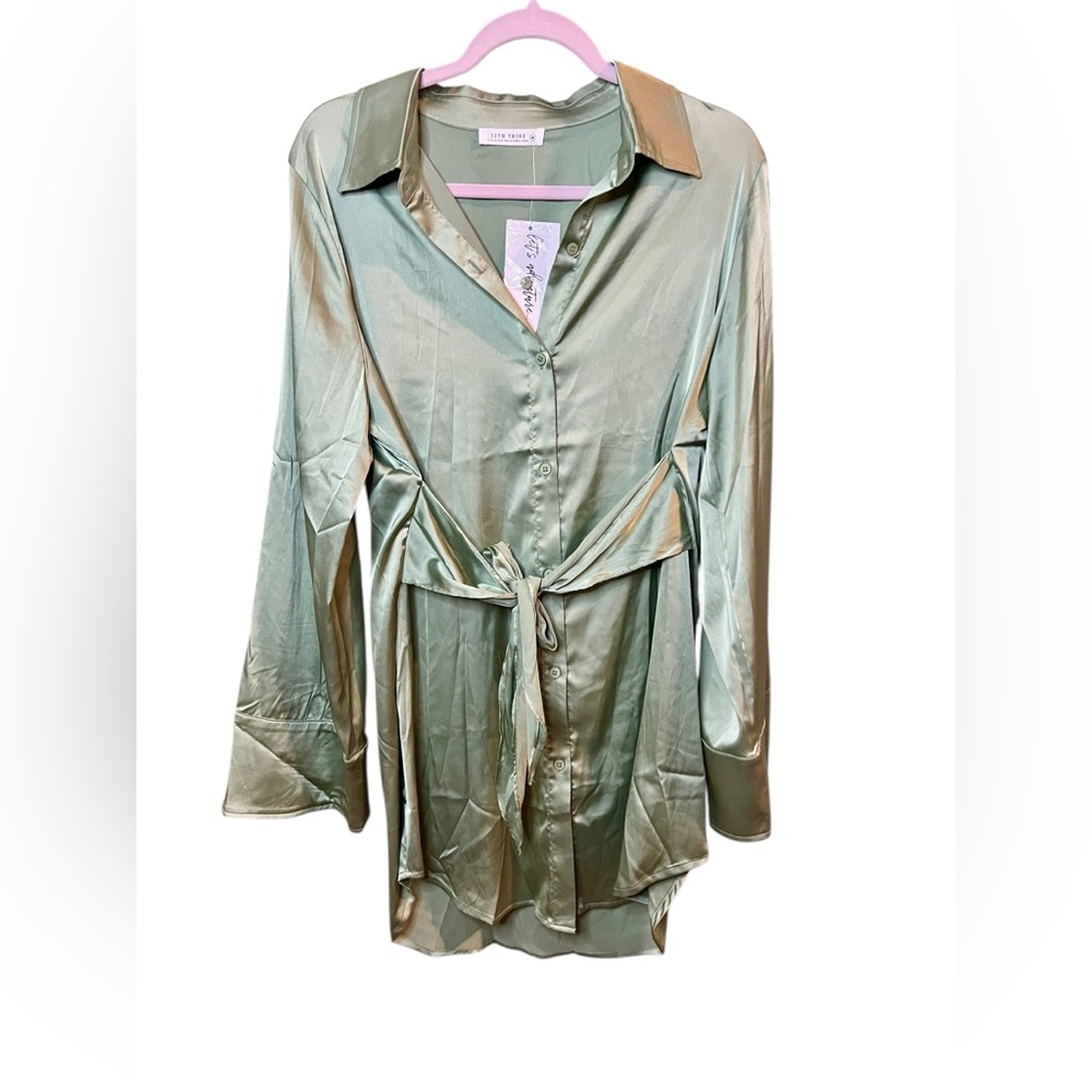 12TH TRIBE • NWT Button Down Dress - Picture 2 of 5